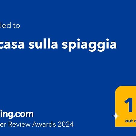 Villa La Casa Sulla Spiaggia Balestrate Exterior foto